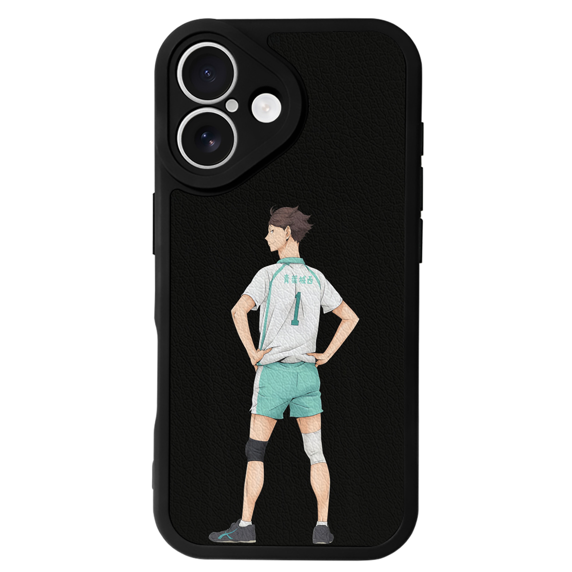 （画像用） ハイキュー!! Haikyu!! 【iPhone 16シリーズ対応】シリコンスマホケース（レザー調） 材質：シリコン